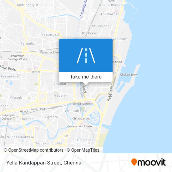 Yella Kandappan Street map