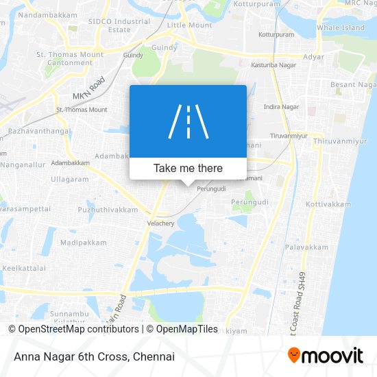 Anna Nagar 6th Cross map