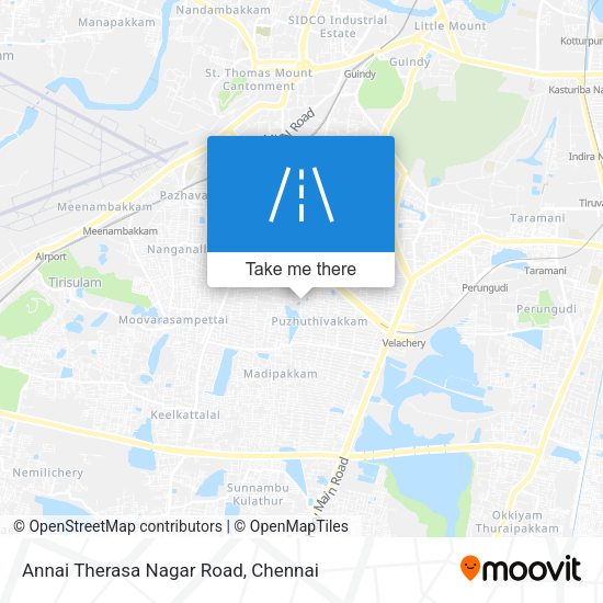 Annai Therasa Nagar Road map
