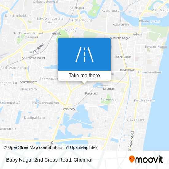 Baby Nagar 2nd Cross Road map