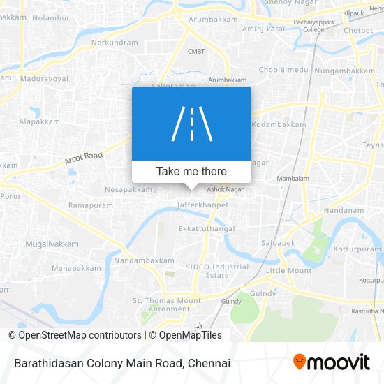 Barathidasan Colony Main Road map