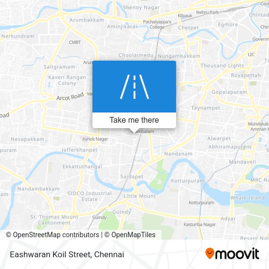 Eashwaran Koil Street map