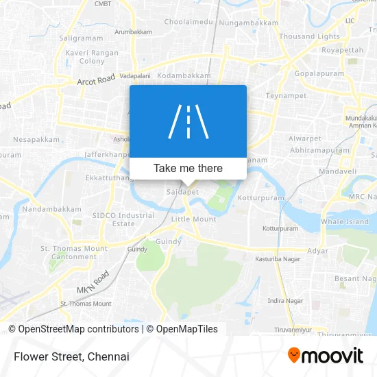 Flower Street map