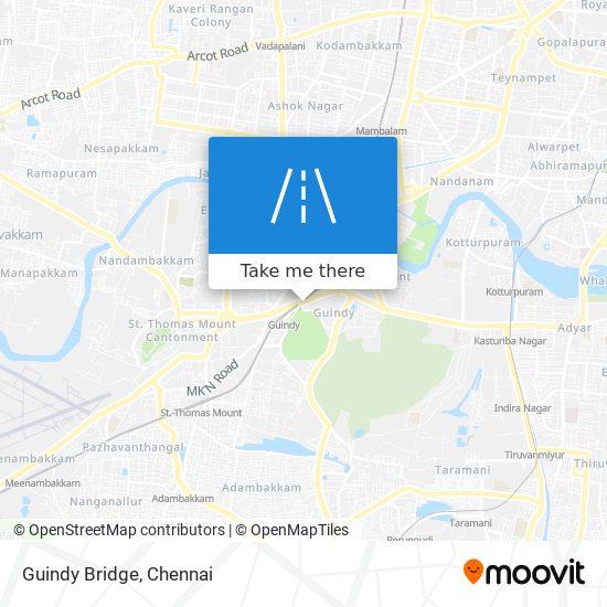 Guindy Bridge map