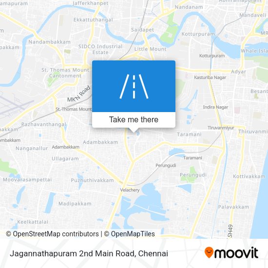 Jagannathapuram 2nd Main Road map