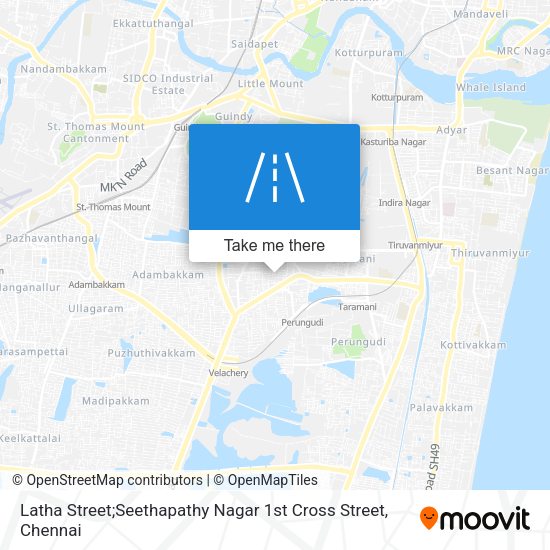 Latha Street;Seethapathy Nagar 1st Cross Street map