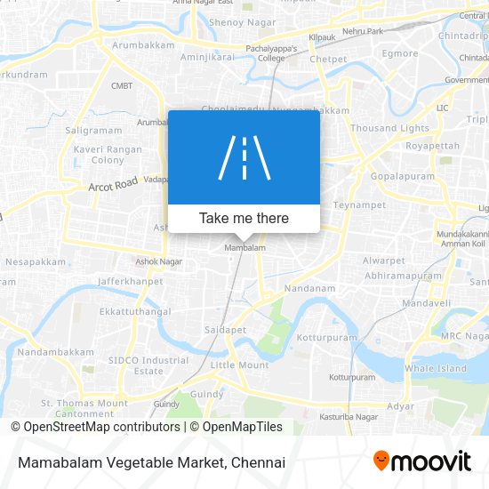Mamabalam Vegetable Market map