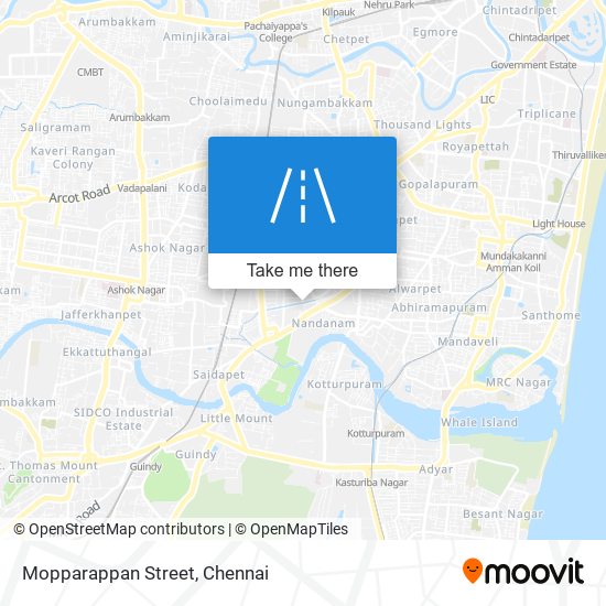 Mopparappan Street map