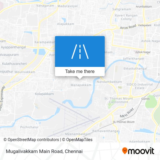 Mugalivakkam Main Road map