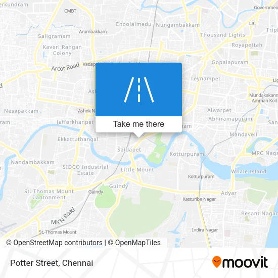 Potter Street map