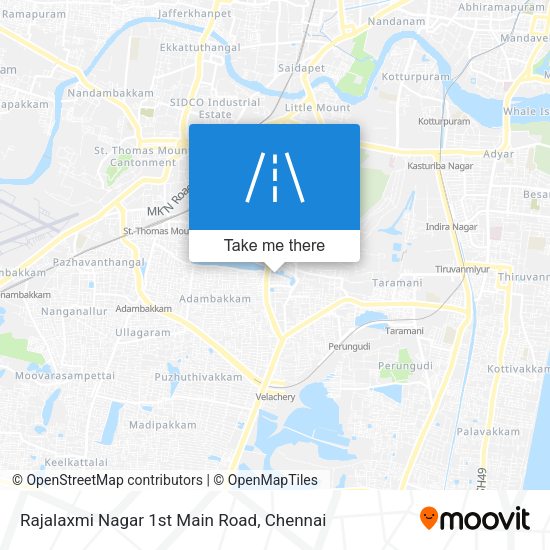 Rajalaxmi Nagar 1st Main Road map