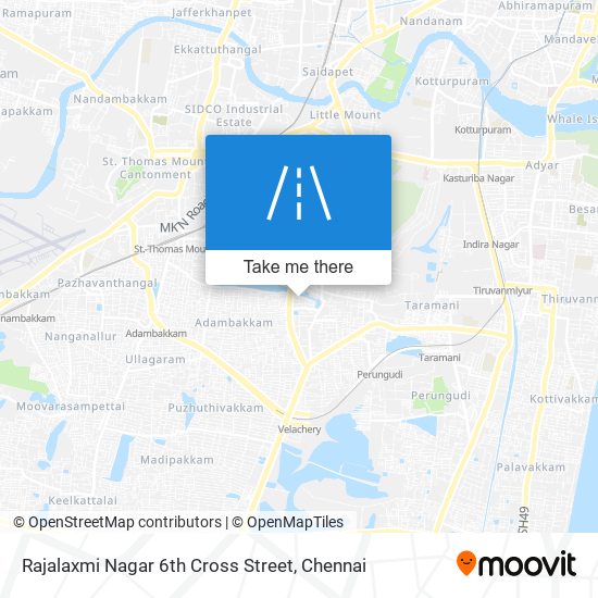 Rajalaxmi Nagar 6th Cross Street map