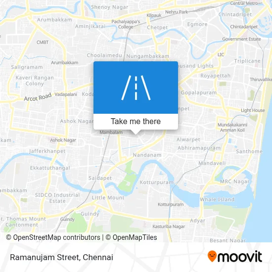 Ramanujam Street map