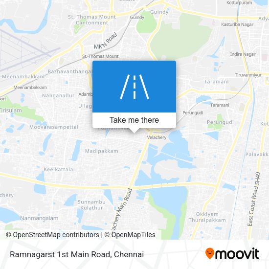 Ramnagarst 1st Main Road map