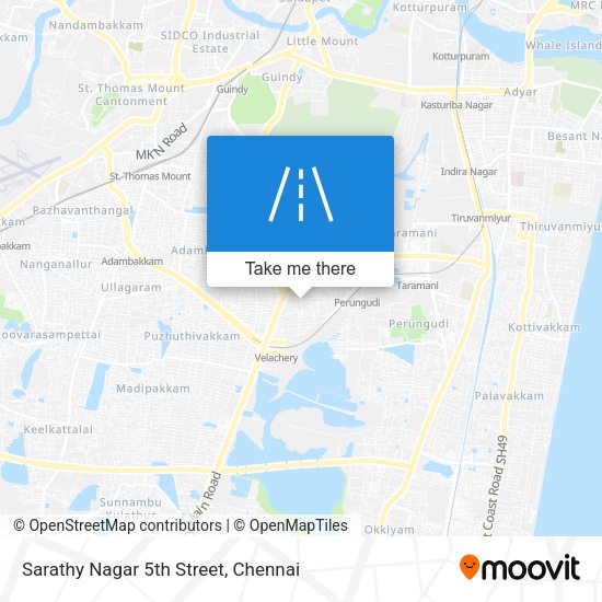 Sarathy Nagar 5th Street map