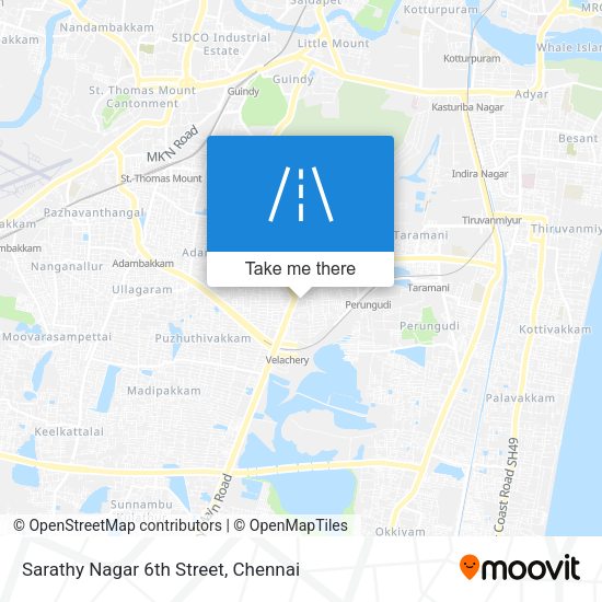 Sarathy Nagar 6th Street map