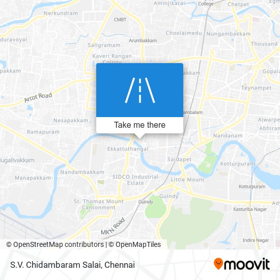 S.V. Chidambaram Salai map