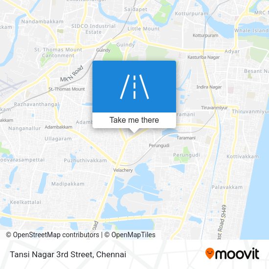 Tansi Nagar 3rd Street map