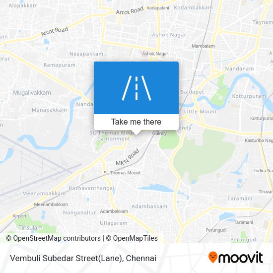 Vembuli Subedar Street(Lane) map