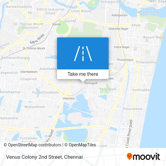 Venus Colony 2nd Street map