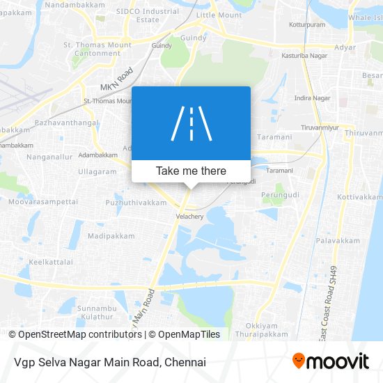 Vgp Selva Nagar Main Road map