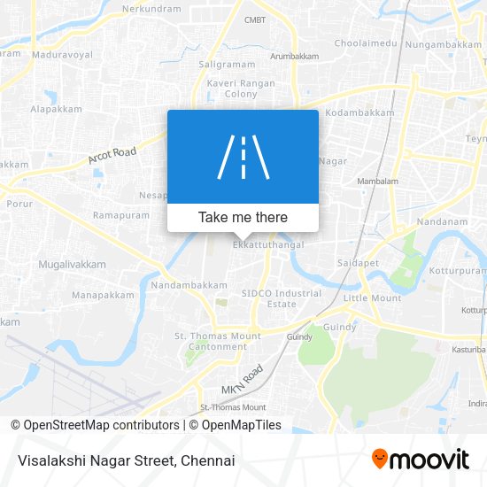 Visalakshi Nagar Street map