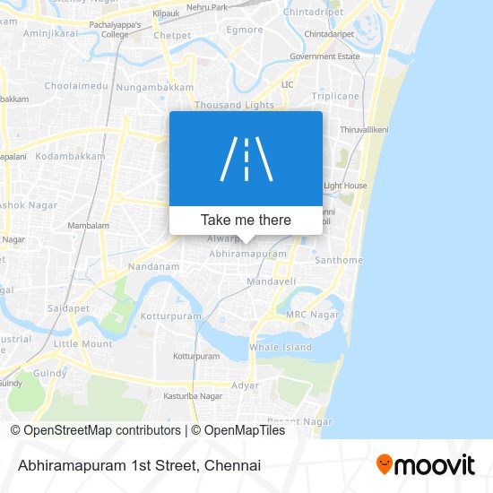 Abhiramapuram 1st Street map