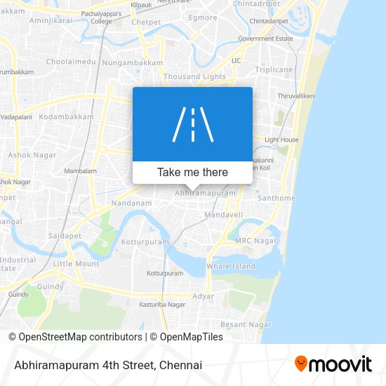 Abhiramapuram 4th Street map