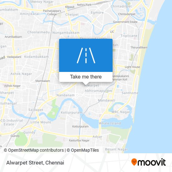 Alwarpet Street map