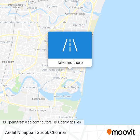 Andal Ninappan Street map