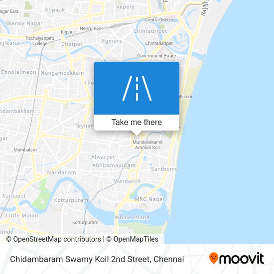 Chidambaram Swamy Koil 2nd Street map