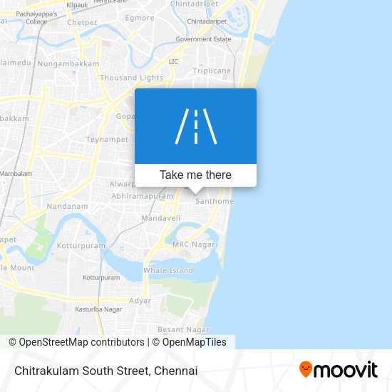 Chitrakulam South Street map