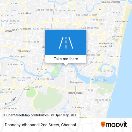 Dhandayudhapandi 2nd Street map
