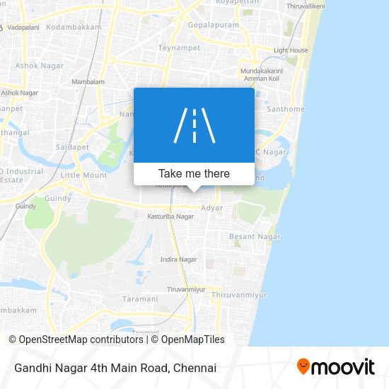 Gandhi Nagar 4th Main Road map