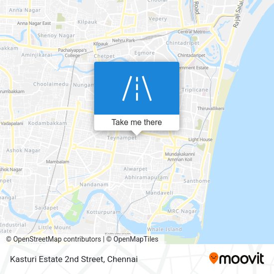 Kasturi Estate 2nd Street map