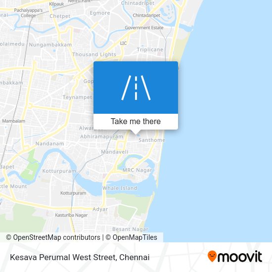 Kesava Perumal West Street map