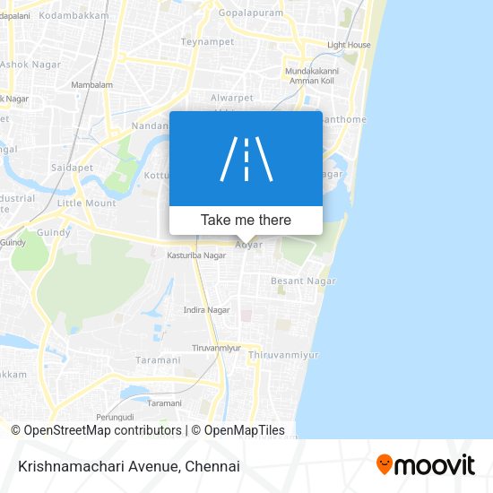 Krishnamachari Avenue map