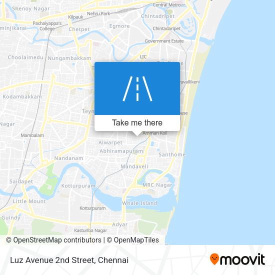 Luz Avenue 2nd Street map