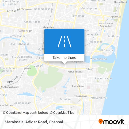 Maraimalai Adigar Road map