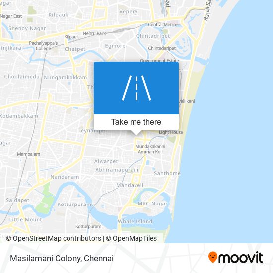 Masilamani Colony map