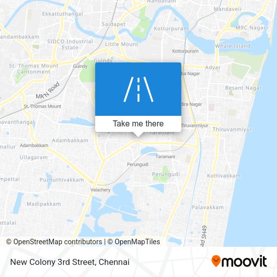 New Colony 3rd Street map