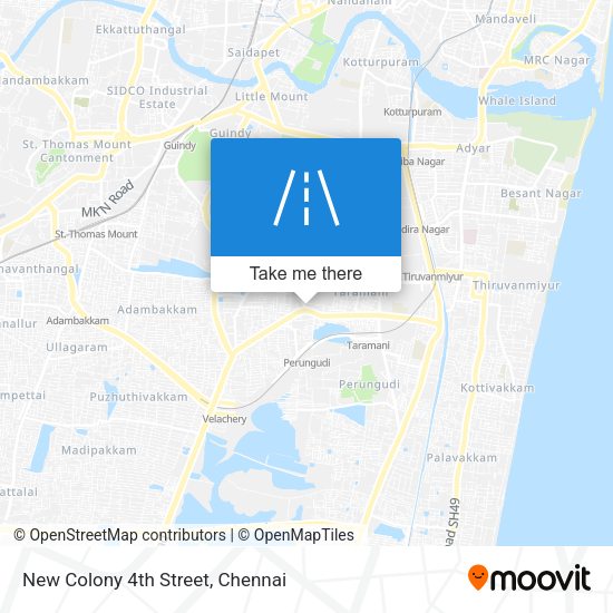 New Colony 4th Street map