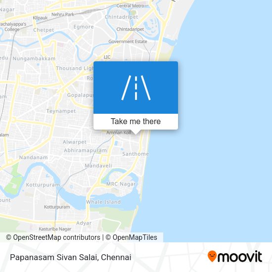 Papanasam Sivan Salai map