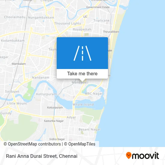 Rani Anna Durai Street map