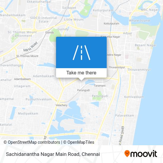 Sachidanantha Nagar Main Road map