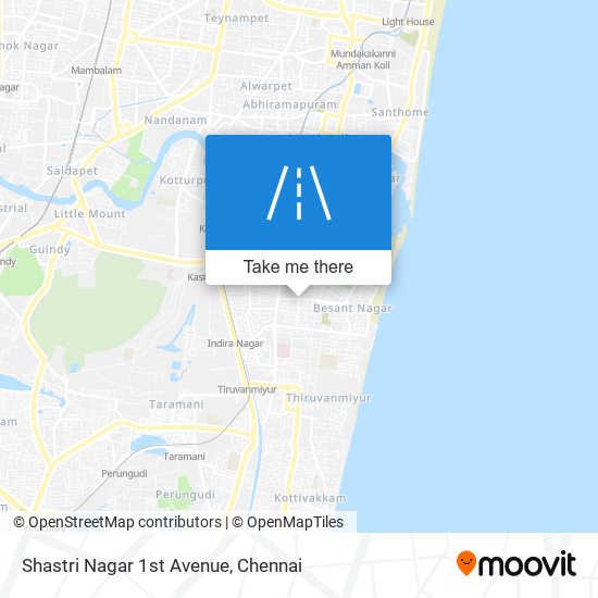 Shastri Nagar 1st Avenue map