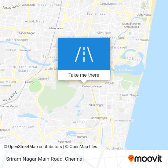 Sriram Nagar Main Road map
