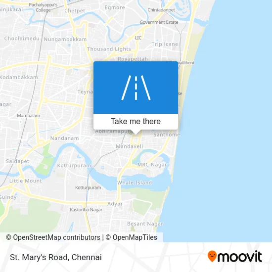 St. Mary's Road map