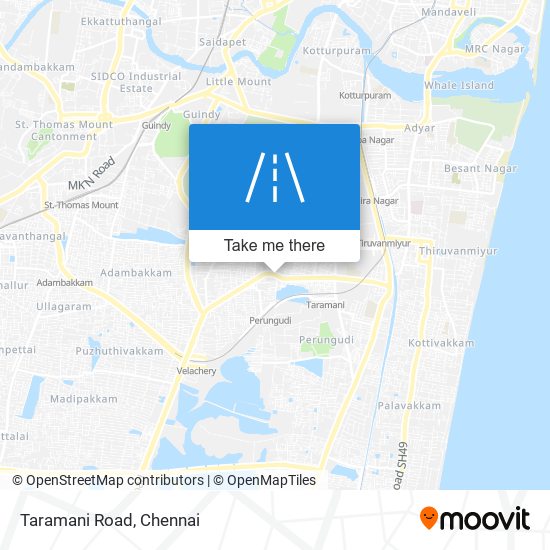 Taramani Road map