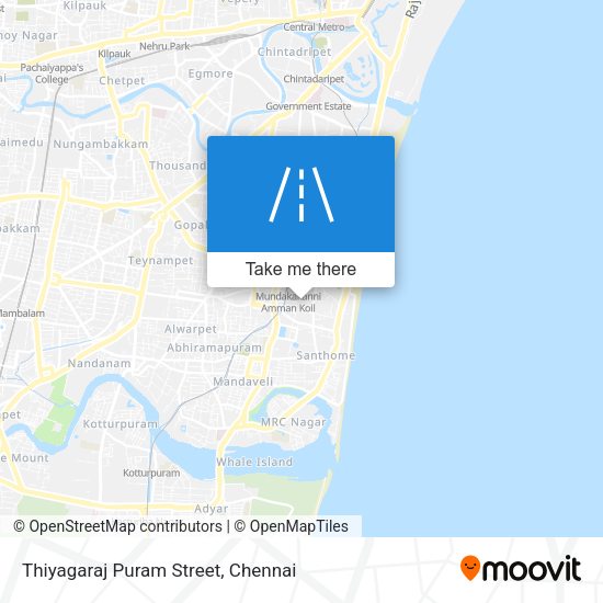 Thiyagaraj Puram Street map